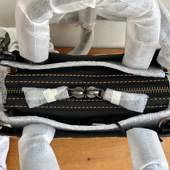 S⭕️LD‼️New Coach 1941 Rogue 25 Leopard Print Calf Hair Rivets - Picture 7 of 9